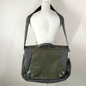 KEEN Harrison Check Point Messenger Bag Laptop Tote Pockets Commute Travel